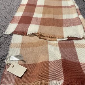 Plaid multicolor women scarf never used